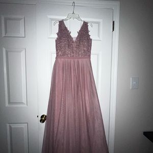 Light pink floor length gown from ASOS